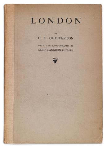 COBURN, ALVIN LANGDON and G.K. CHESTERTON. London.
